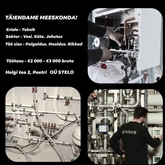 OÜ Stelo otsib oma meeskonda tehnikut